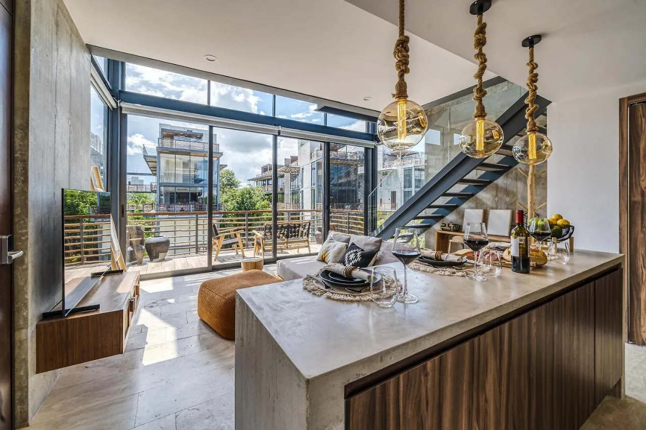 Divine 1Br Ph Tulum W Private Pool, Cenote, Gym Apartment